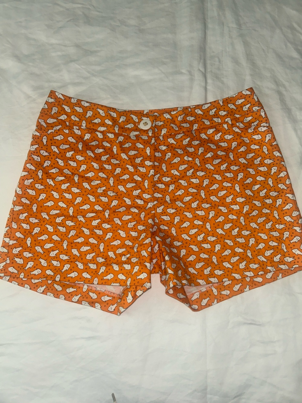 Skirtin Around Orange Fish Print Skirt